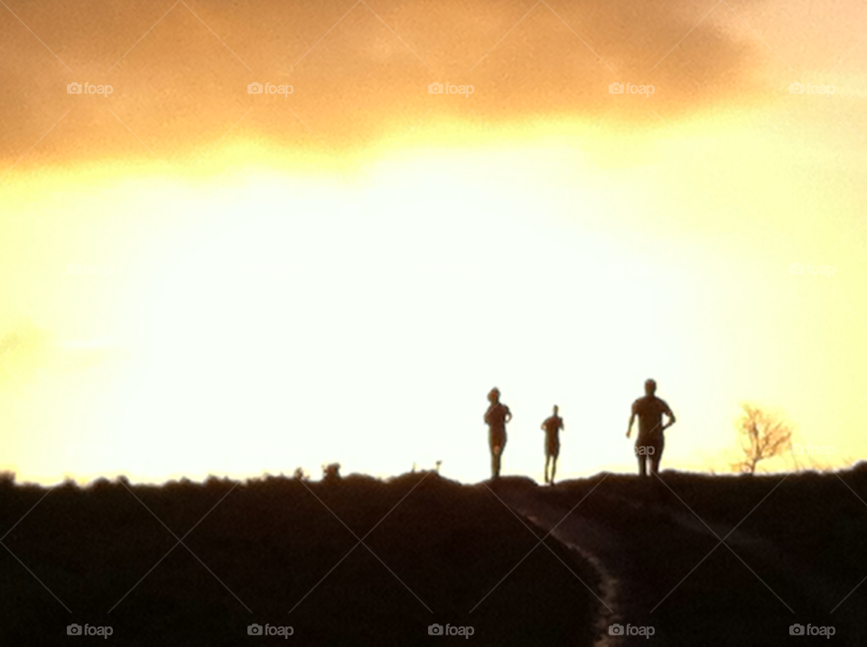 salisbury plain sky runners sunrise by amj2264