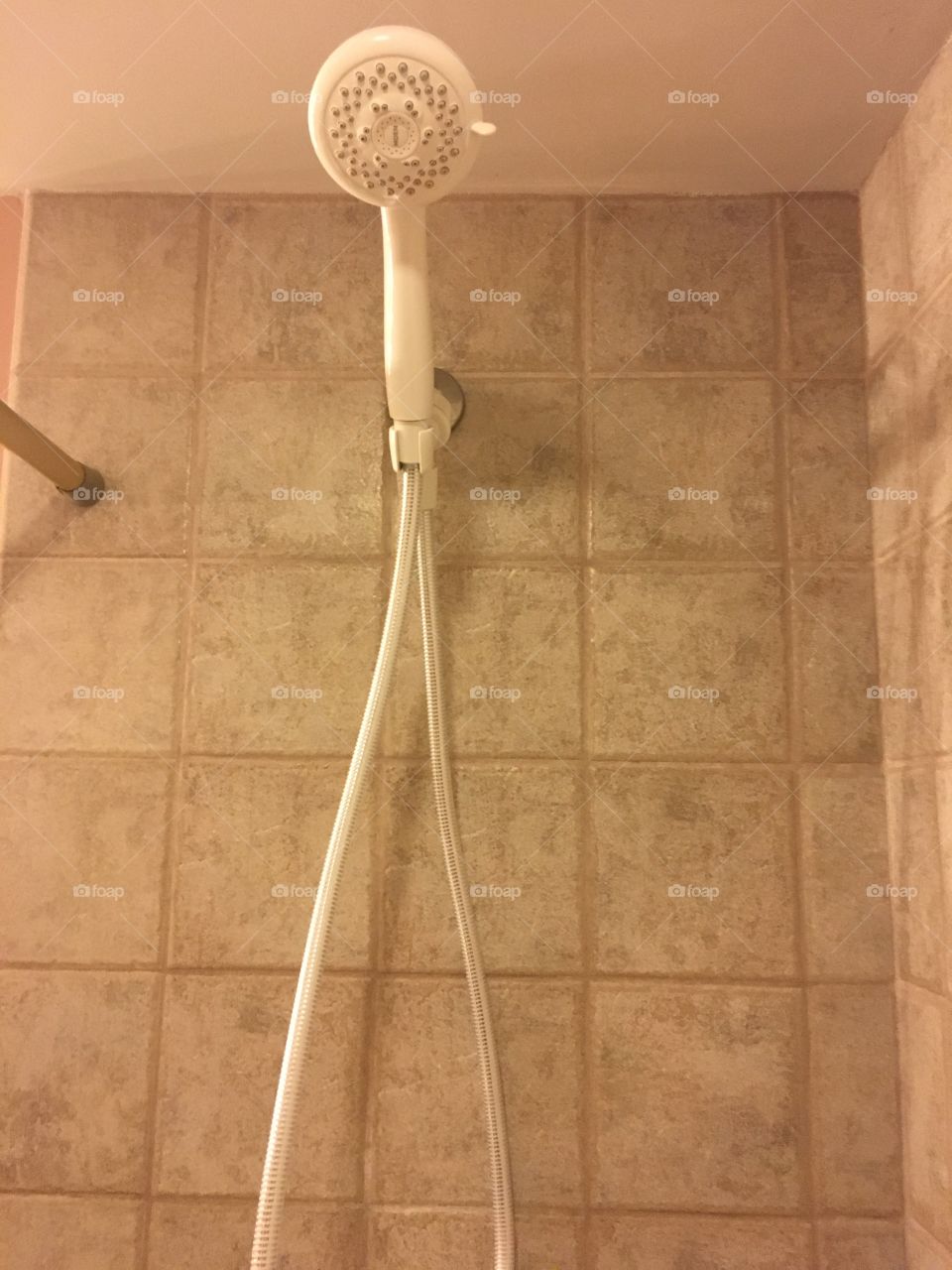 Shower head in bathtub 