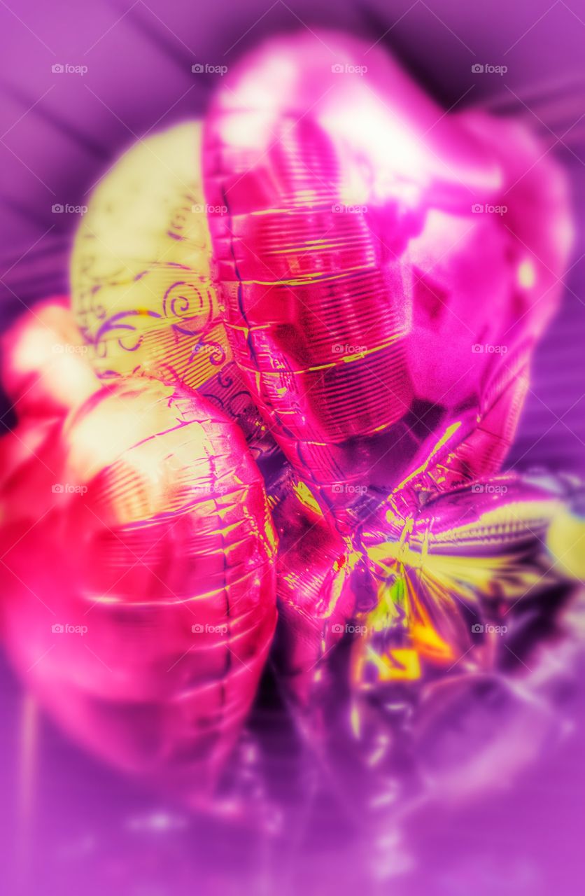 psychedelic balloons . pink party birthday 