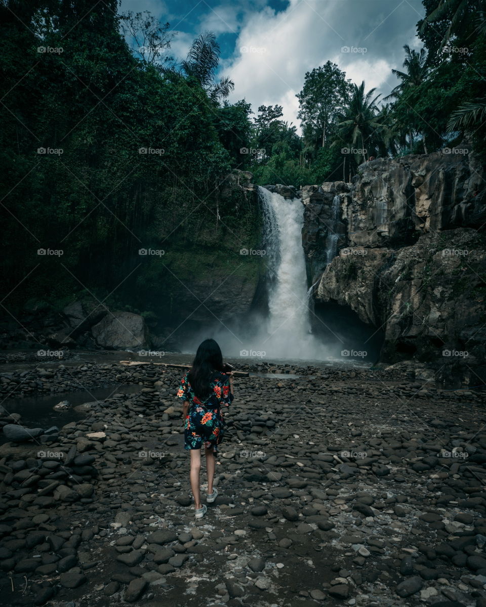 Tegenungan Waterfall in Bali Island