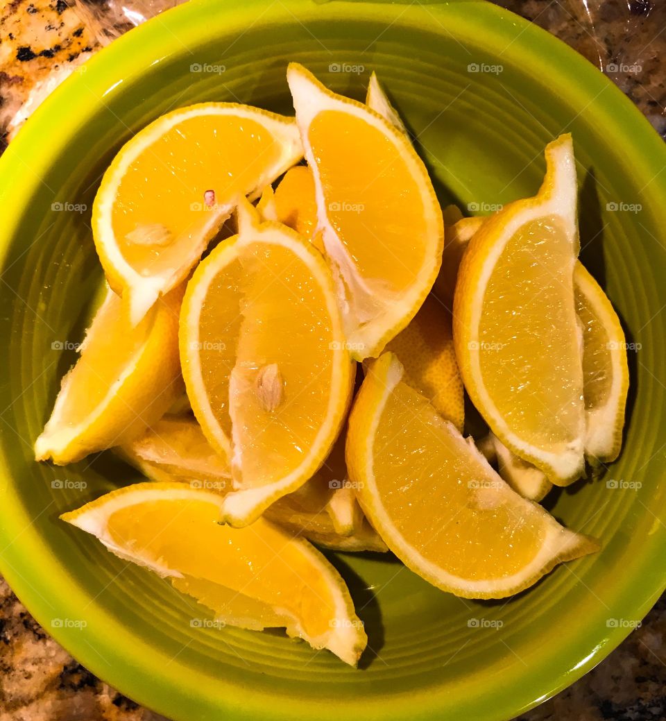 Cut lemons