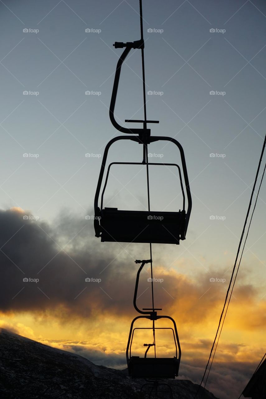 Sunset#cable#cars