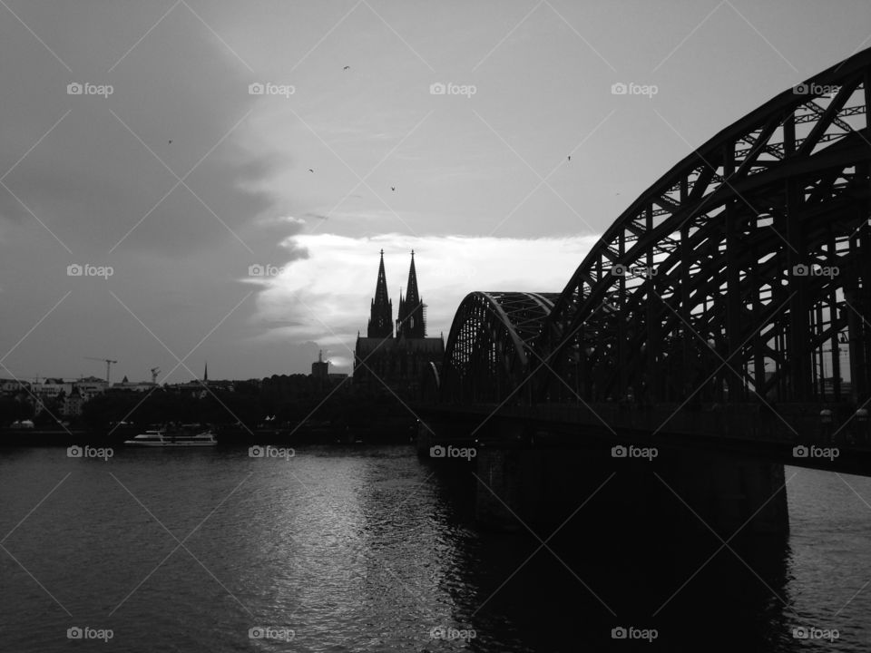 Köln. The other side of the bridge, Köln Germany