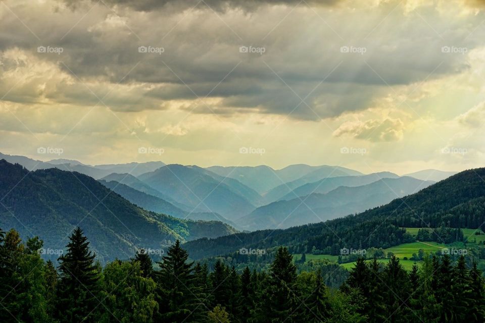 Beautiful mountain natural landscape