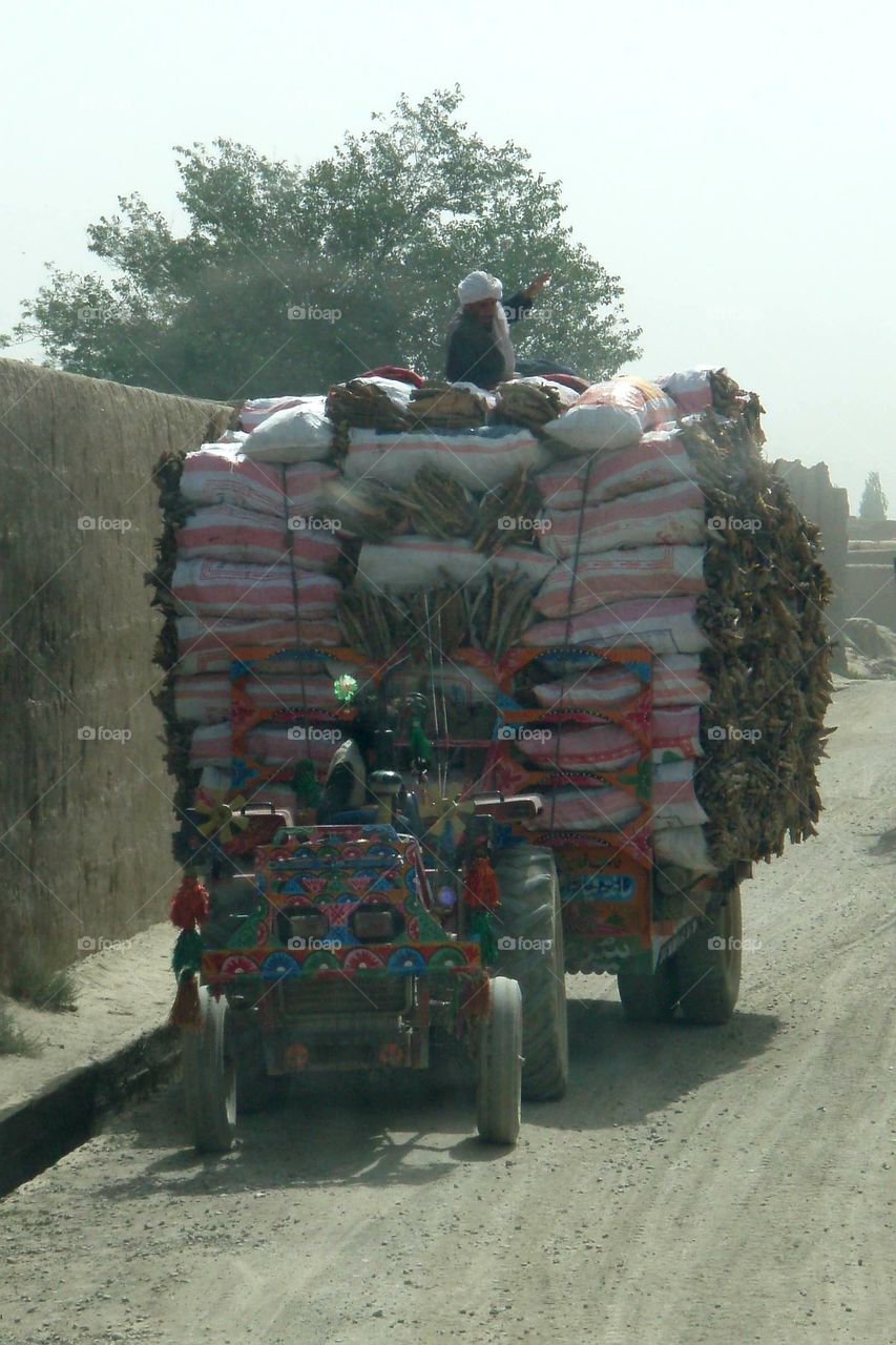 Afghan Tractor Trailer