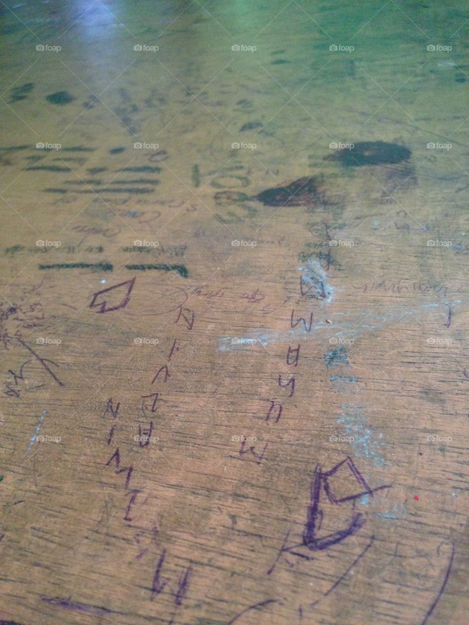 Scribble table
