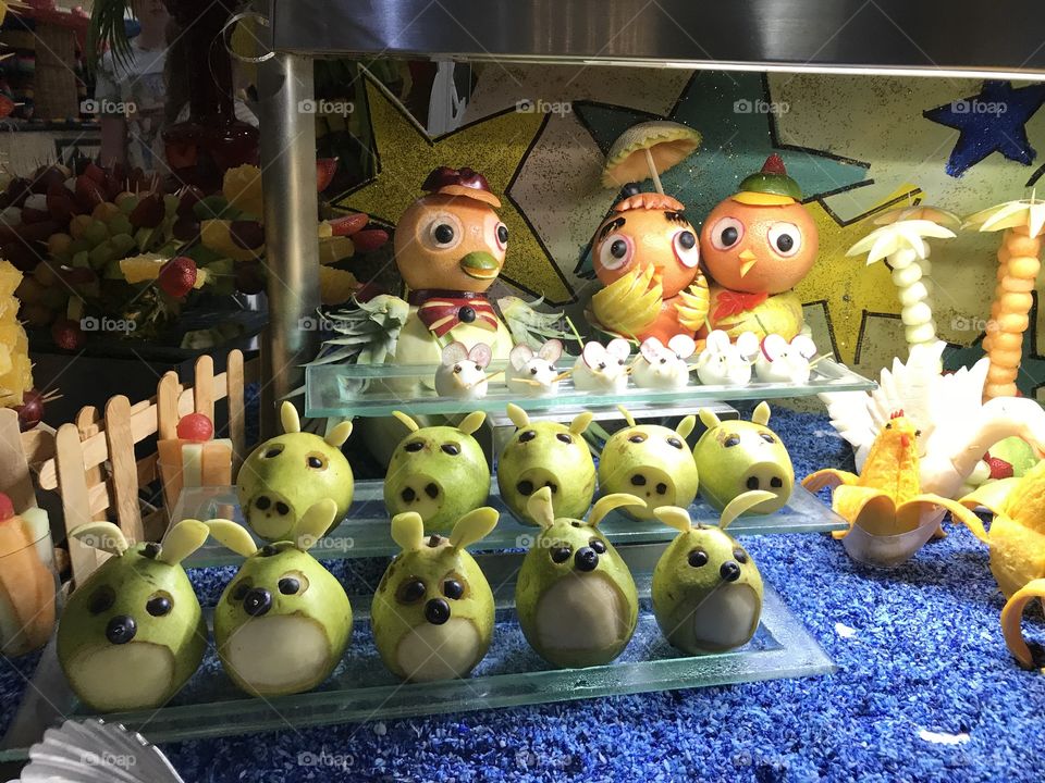 Buffet decoration for children, cartoon 