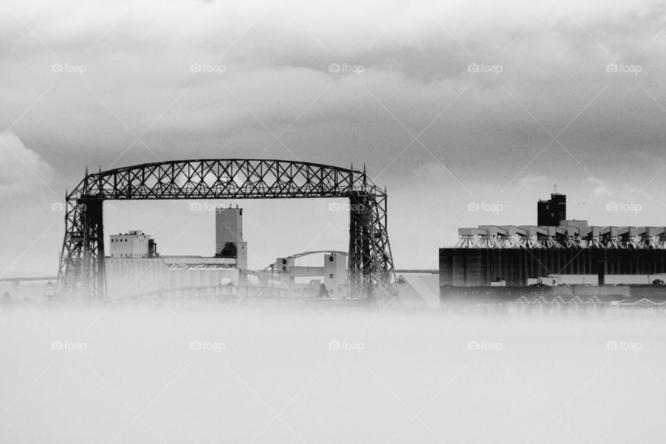 through the sea smoke Duluth Minnesota