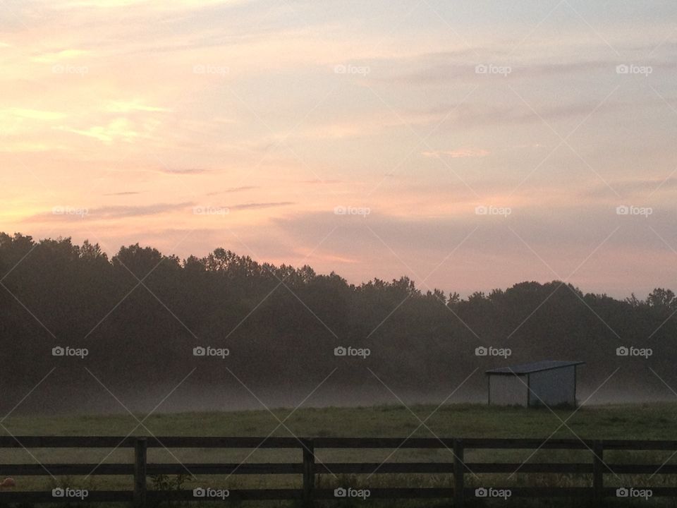 Farm sunrise