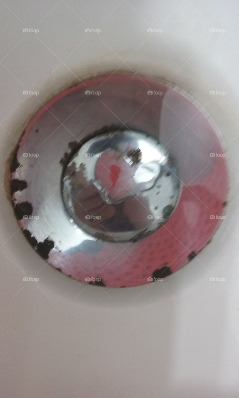 heart shaped drop on sink drain