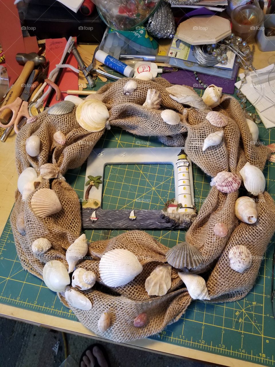 creating a wreath