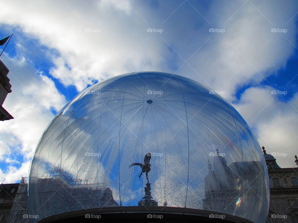 Piccadilly circus in a ball