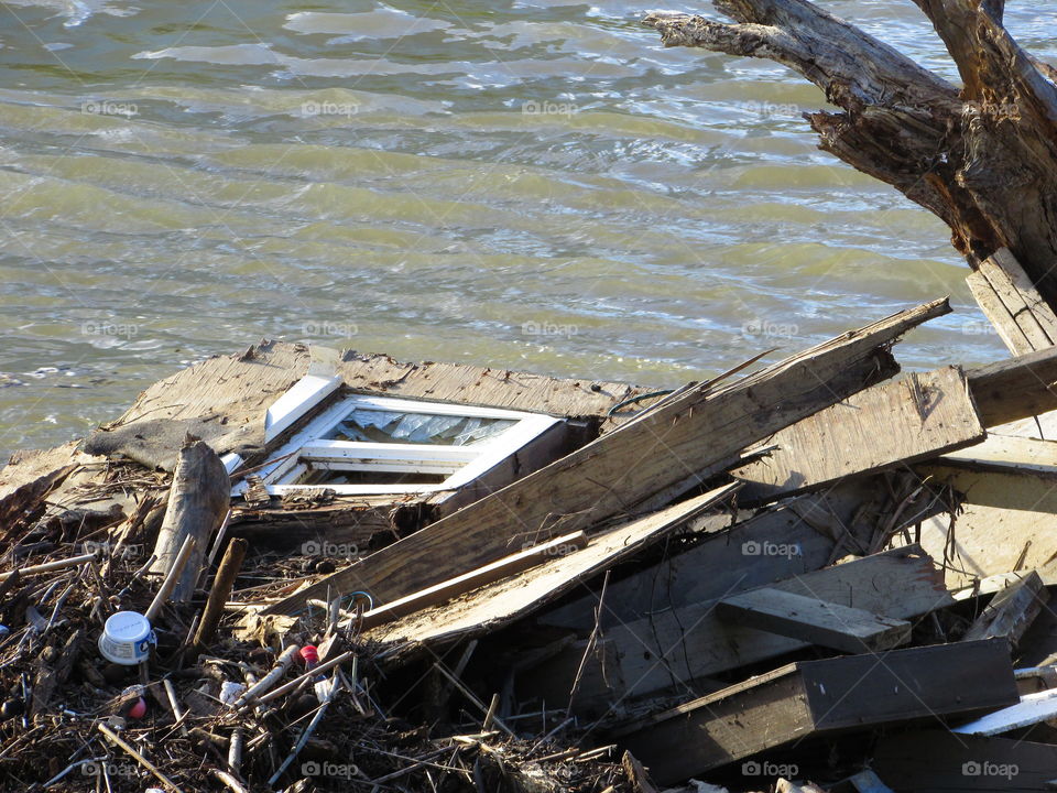window view River trash
