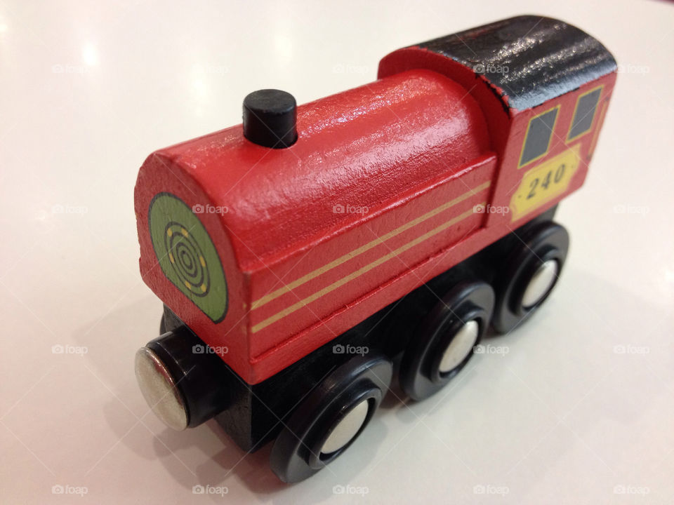 red train toy locomotive by mkitchin