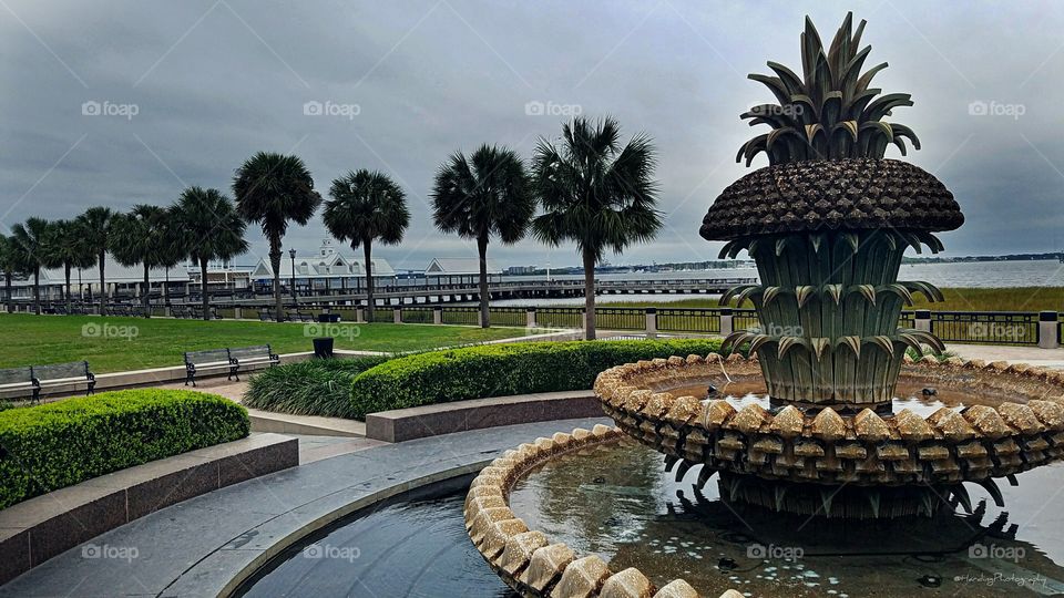 This photo was taken just before Hurricane Mathew hit Charleston South Carolina