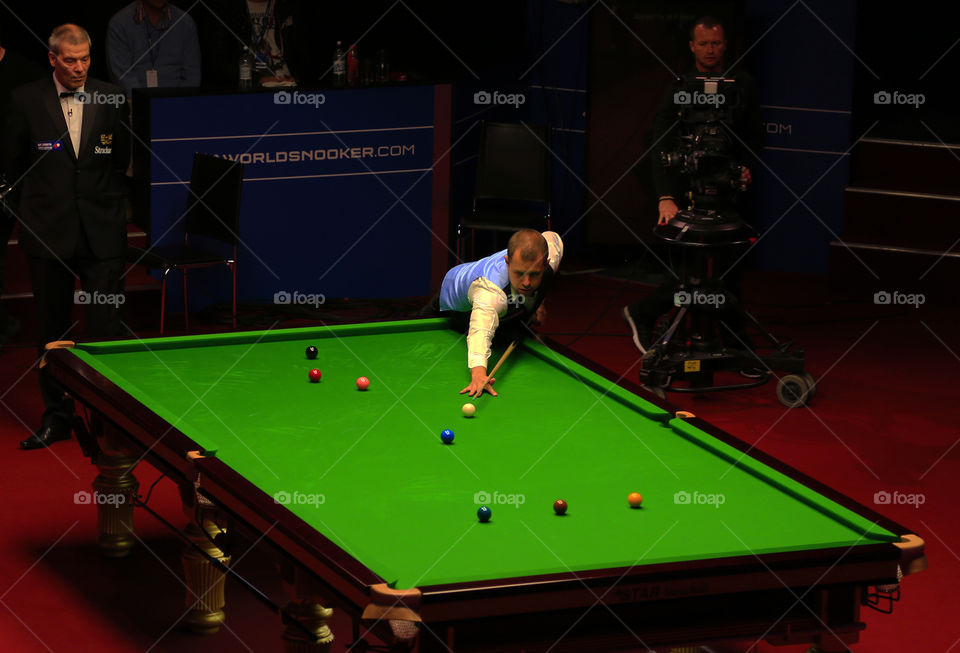 Barry Hawkins at the World Snooker Championship. At the Crucible Sheffield 2015