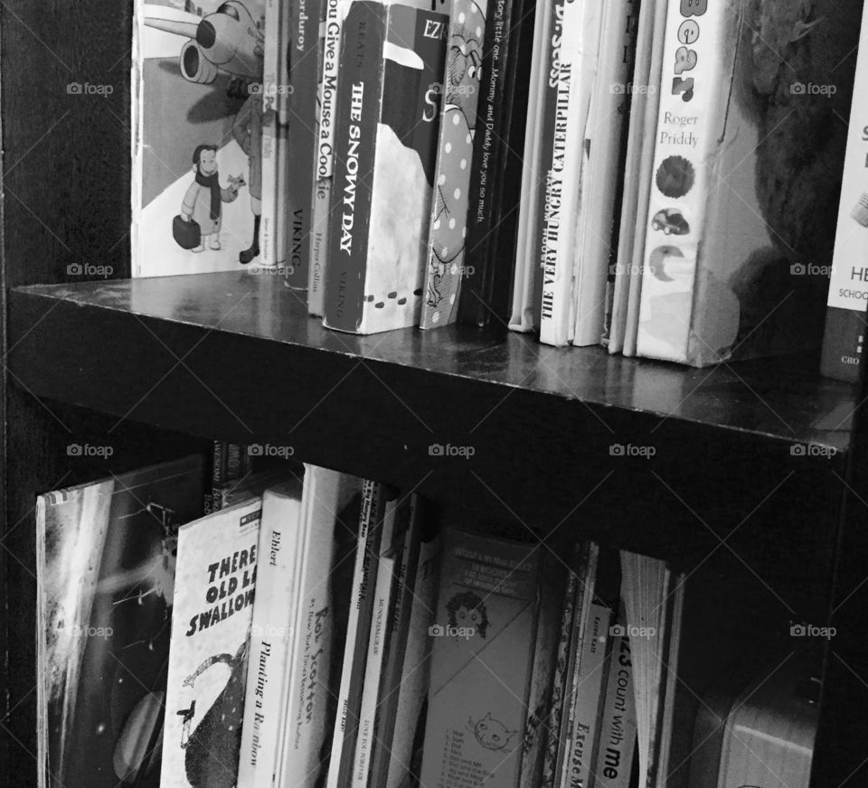 B&W kids bookshelf 