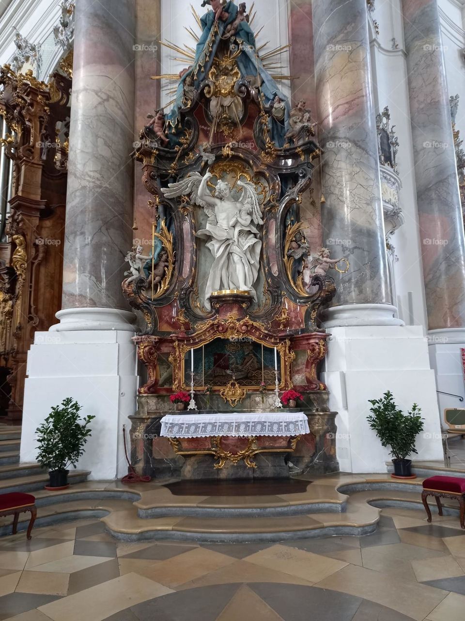 Side Altar Ottobeuren Abbey in Bavaria