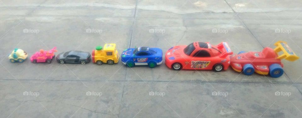 Colourful Playing Cars