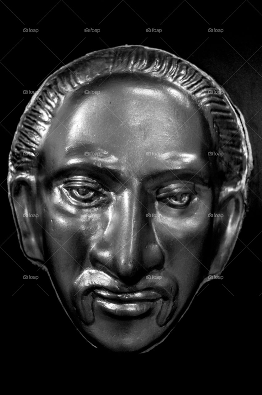 Ancient portrait made of graphite,which is in Pilikula museum,Karnataka,India.