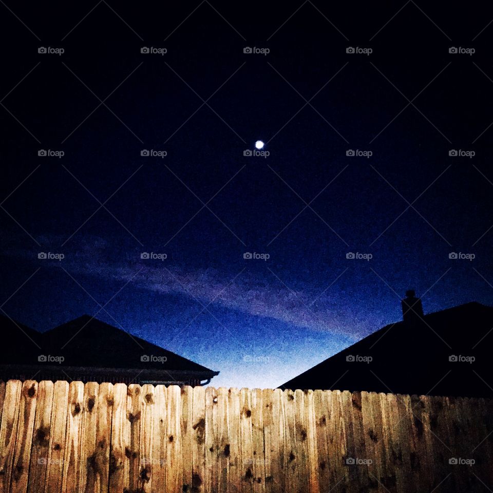 Moon over winter spring is here 