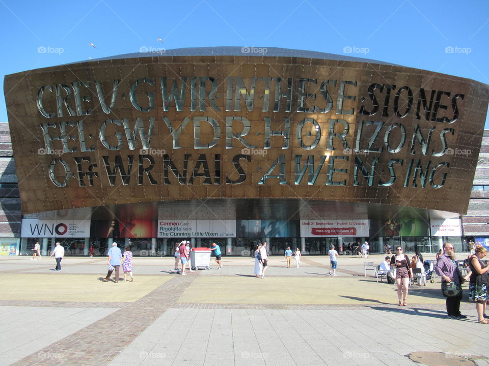 Wales millennium centre Cardiff bay