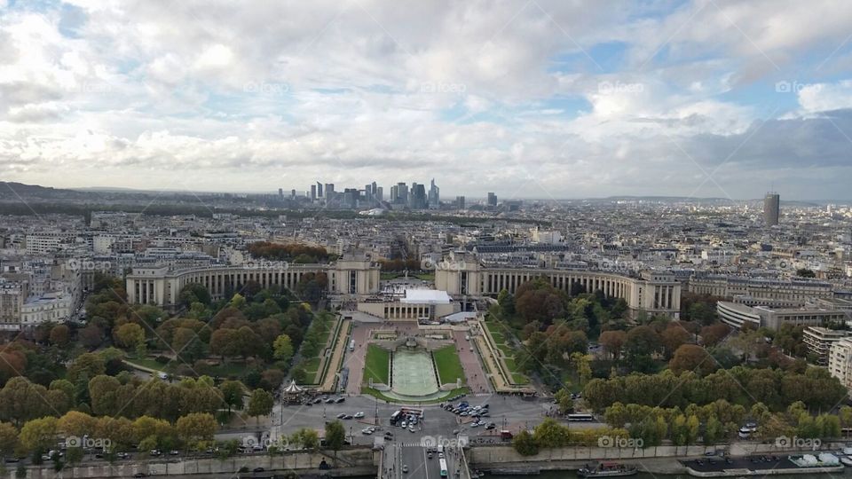 Paris roof top view 