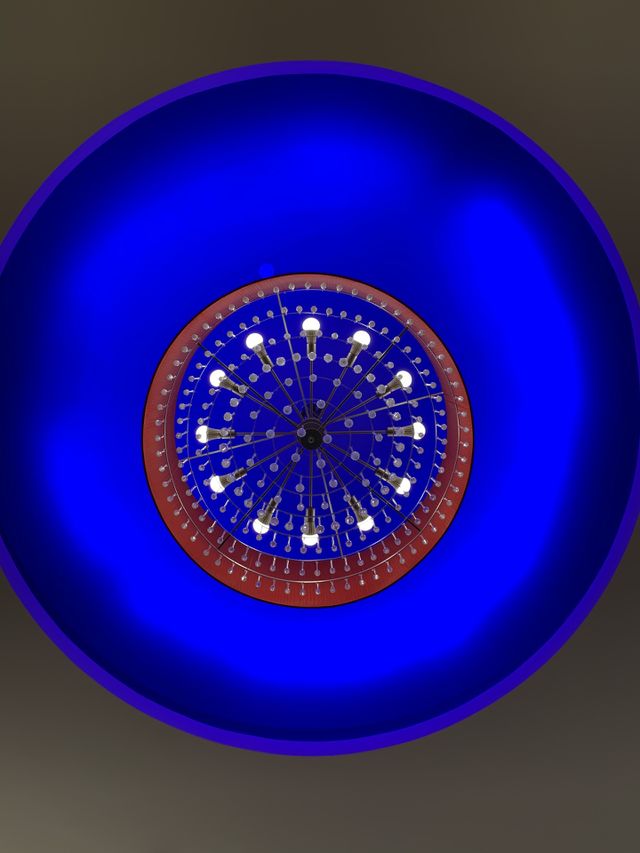 I took it with my phone! by Foap Missions. Captured this majestic colored light fixture with my phone