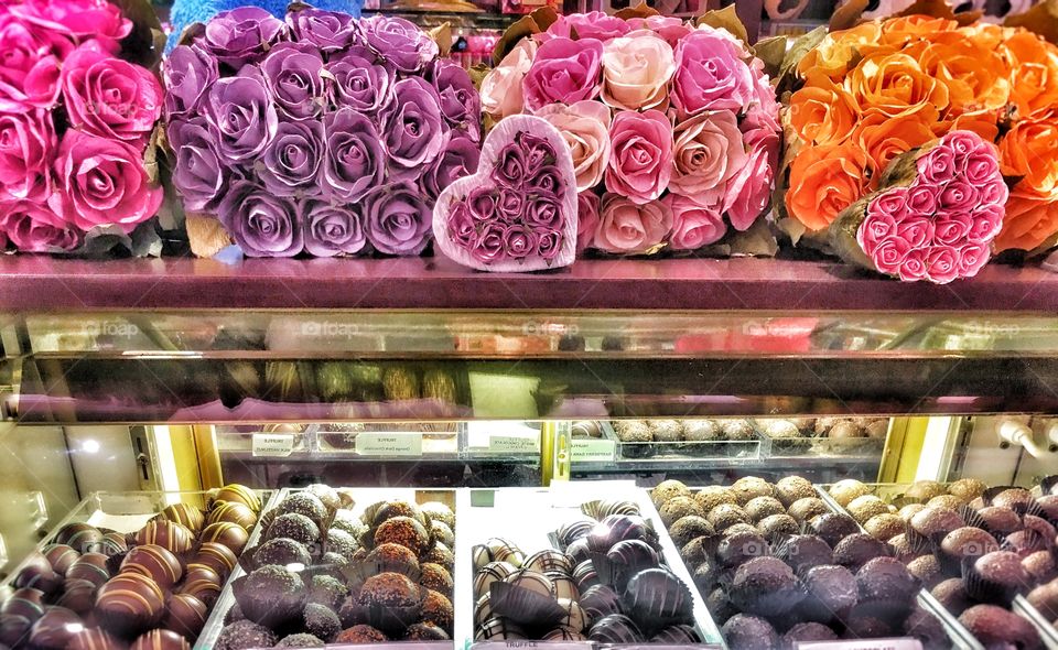 Roses and sweets