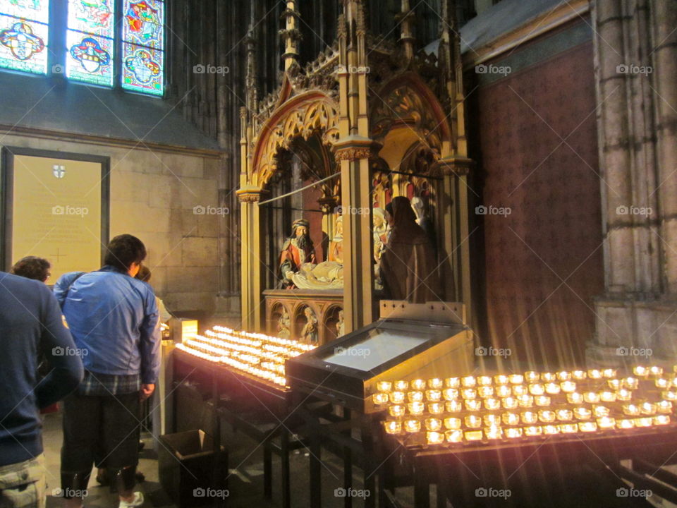 Religion, Church, Candle, People, Indoors