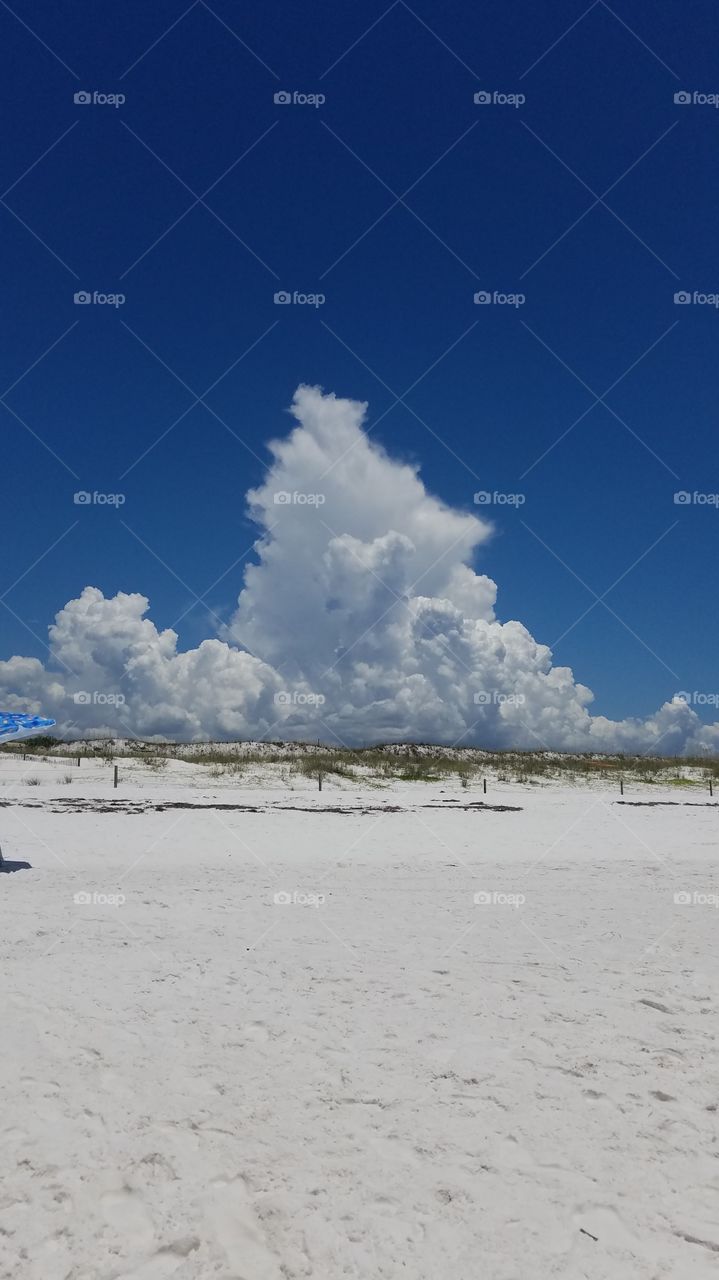 Clouds on Beach