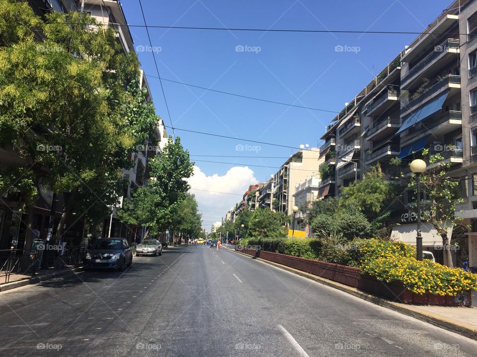 The streets in Athens