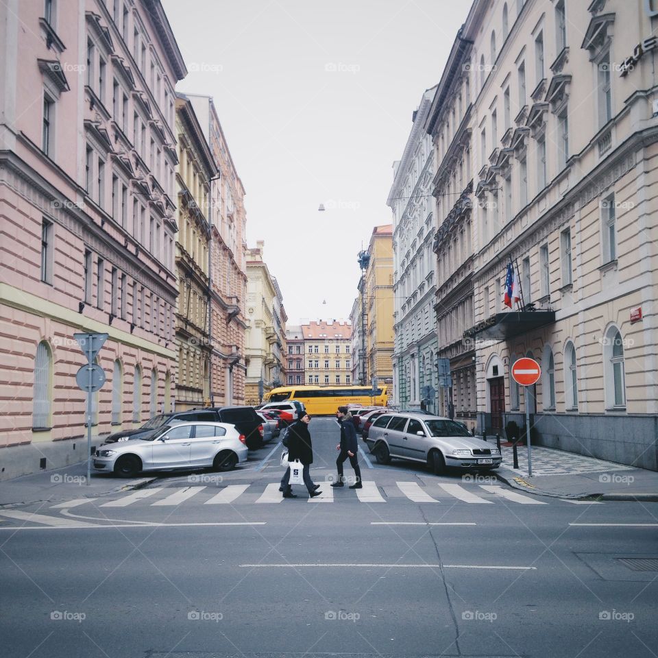 People crossing on the street 