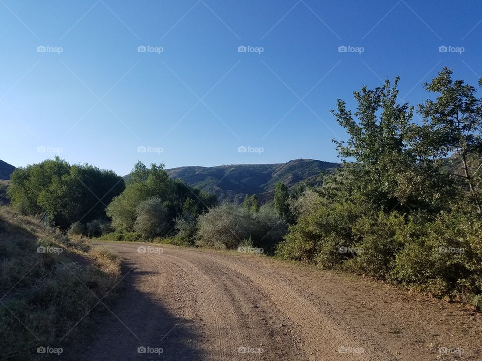 a dirt road in the mountains outside ankara turkey
