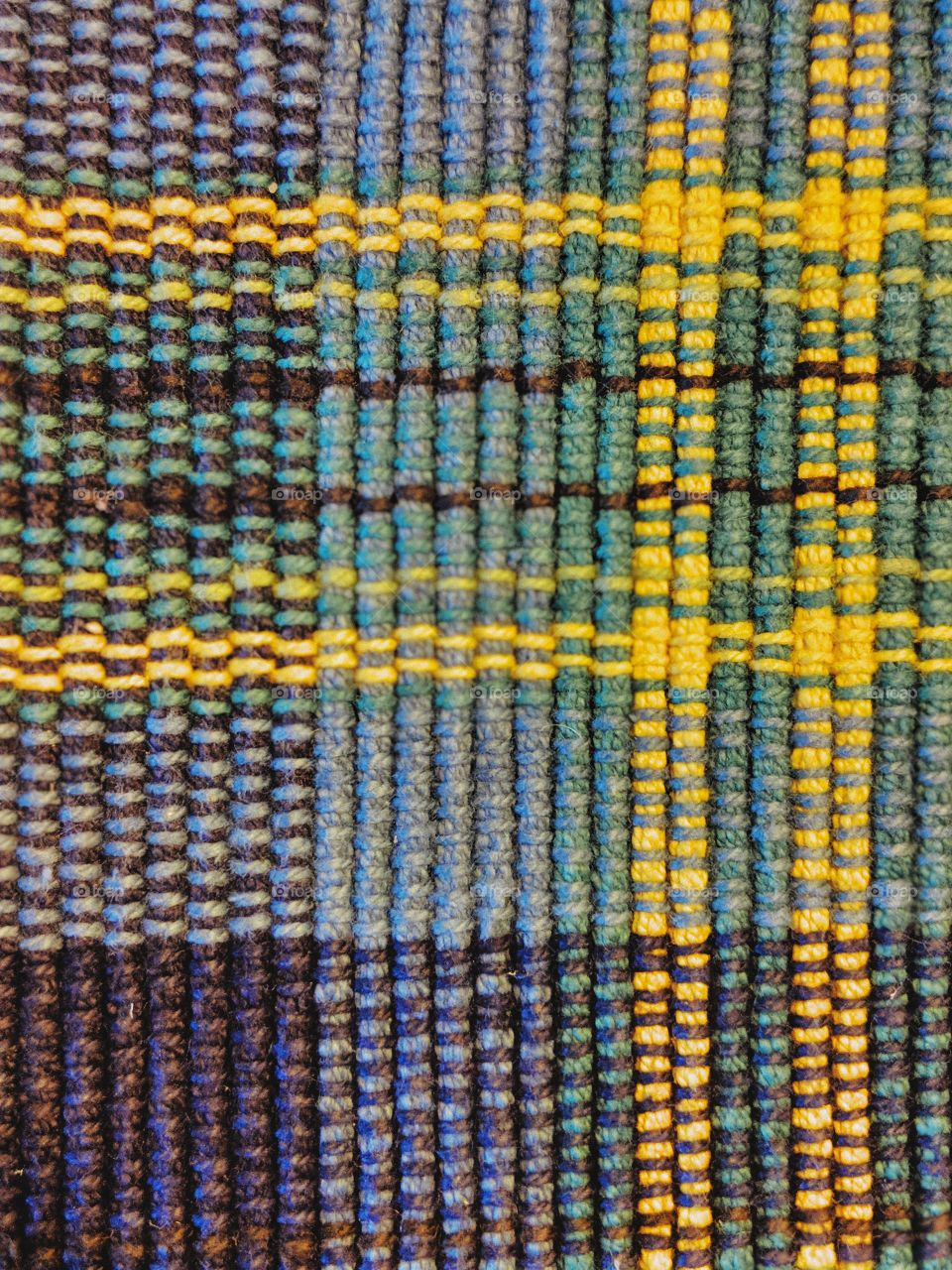 Woven Blue Green and Yellow Texture/Pattern