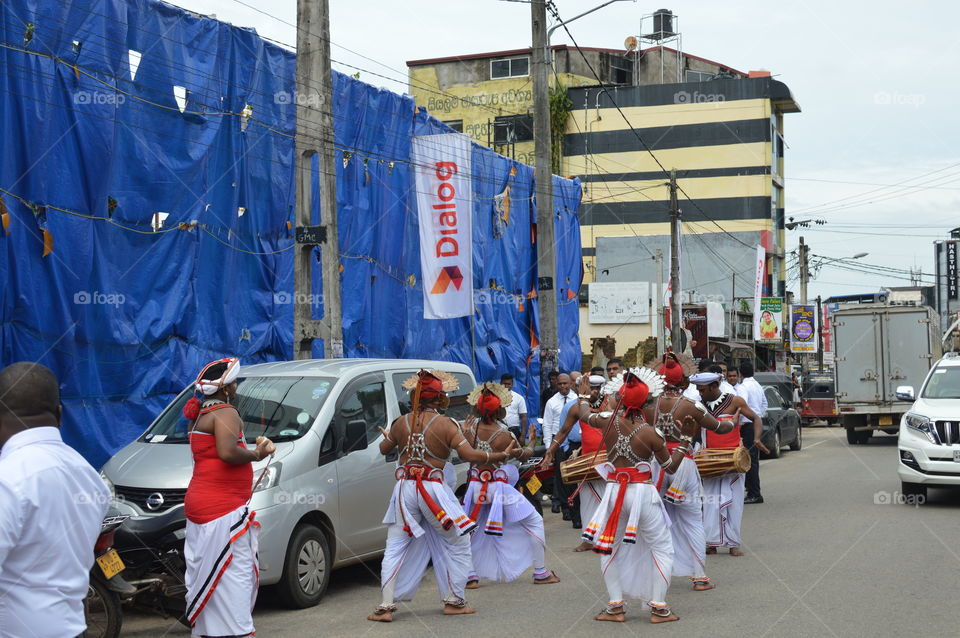 sri Lankan dancing group (kandyen)