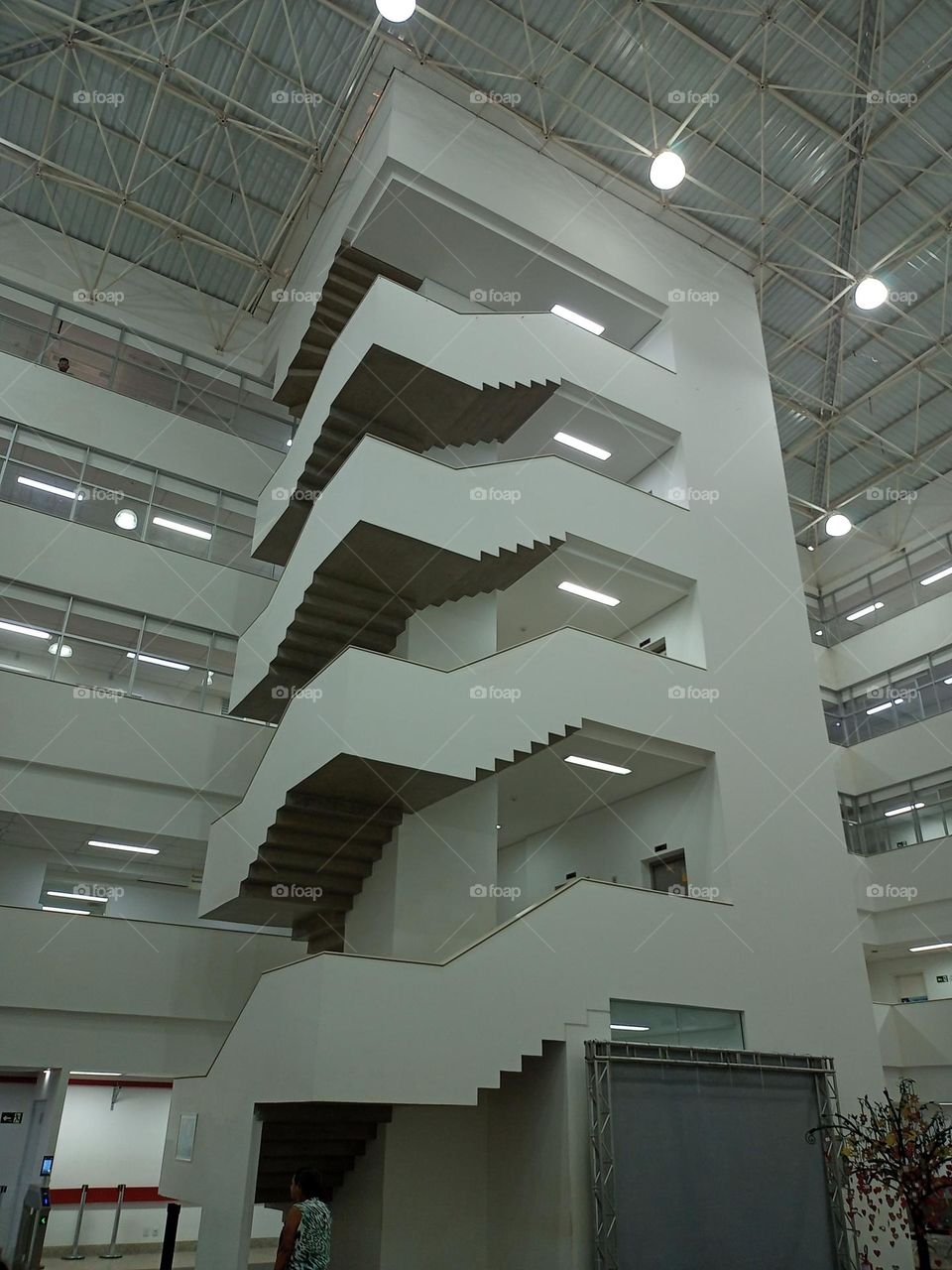 Optical illusion in stairs