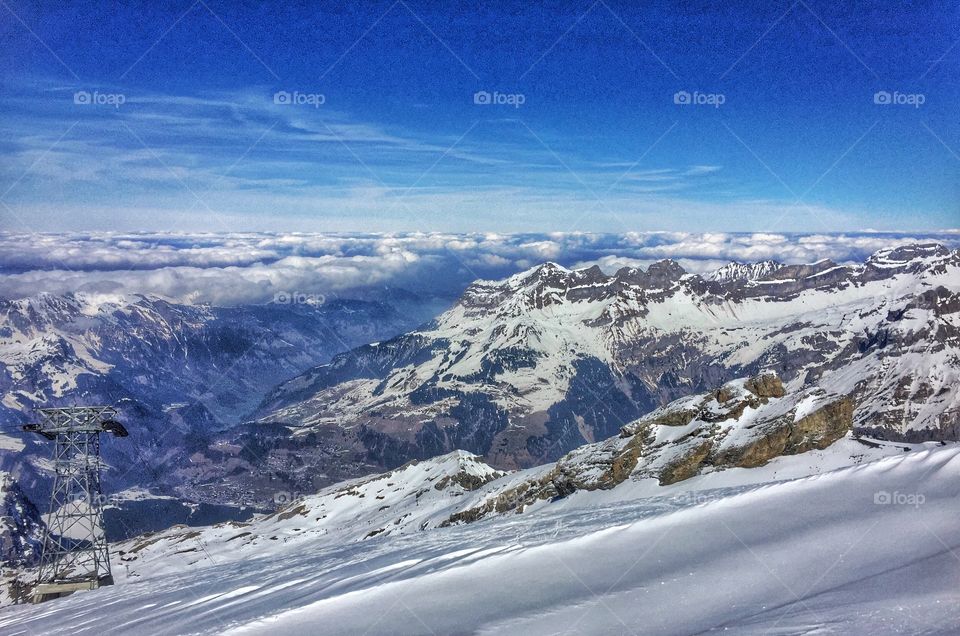 Winter mountain landscape