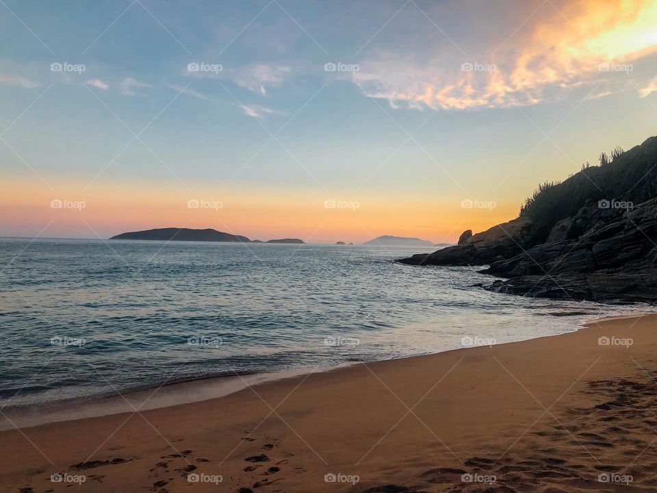 Brazilian beach sunset