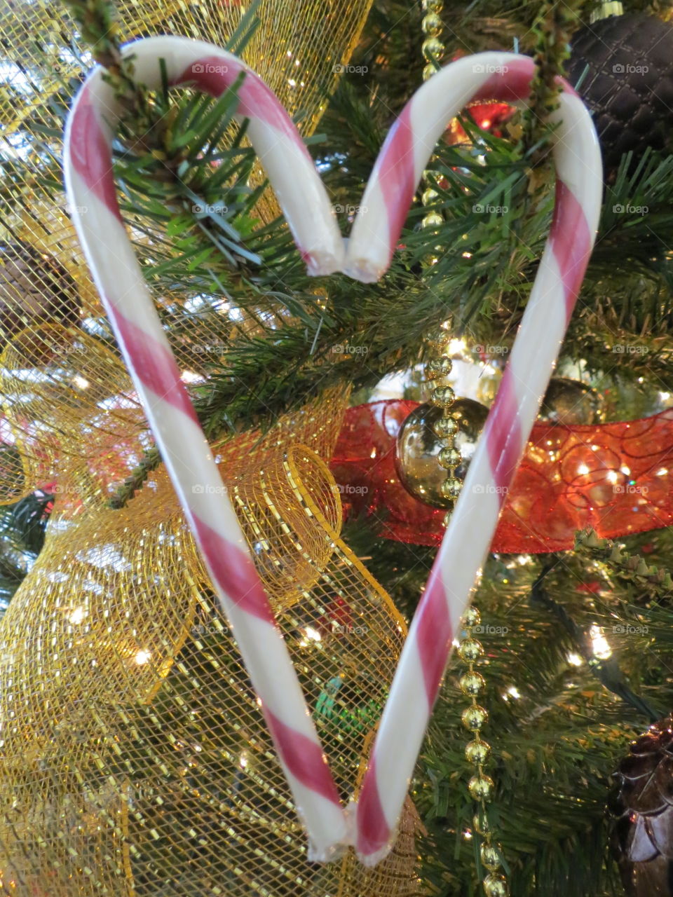 Candy cane heart.