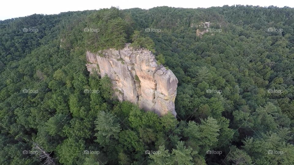 This photo was taken in Kentucky at chimney rock