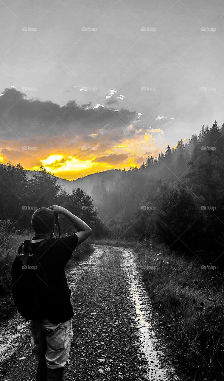 Catching the last light 