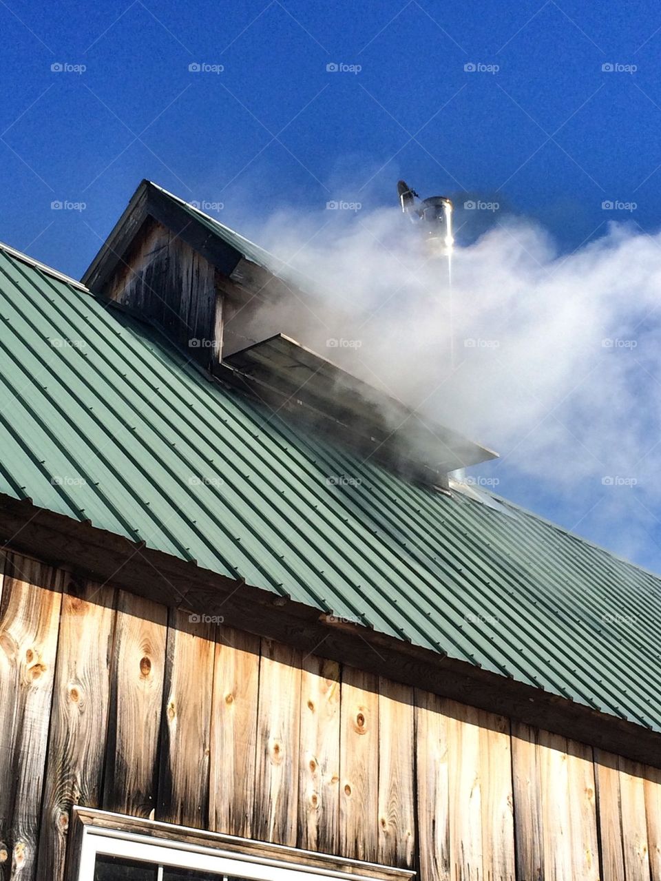 View of wooden house