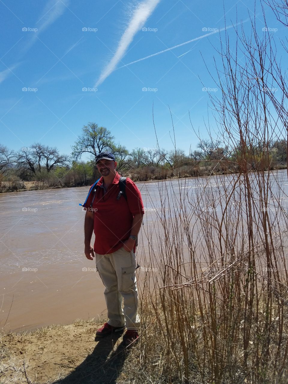 Man By The Rio Grande River