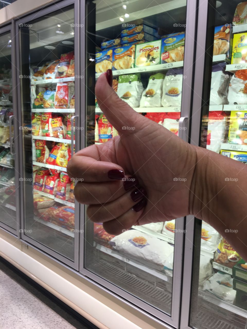 Cooler at the grocery store 