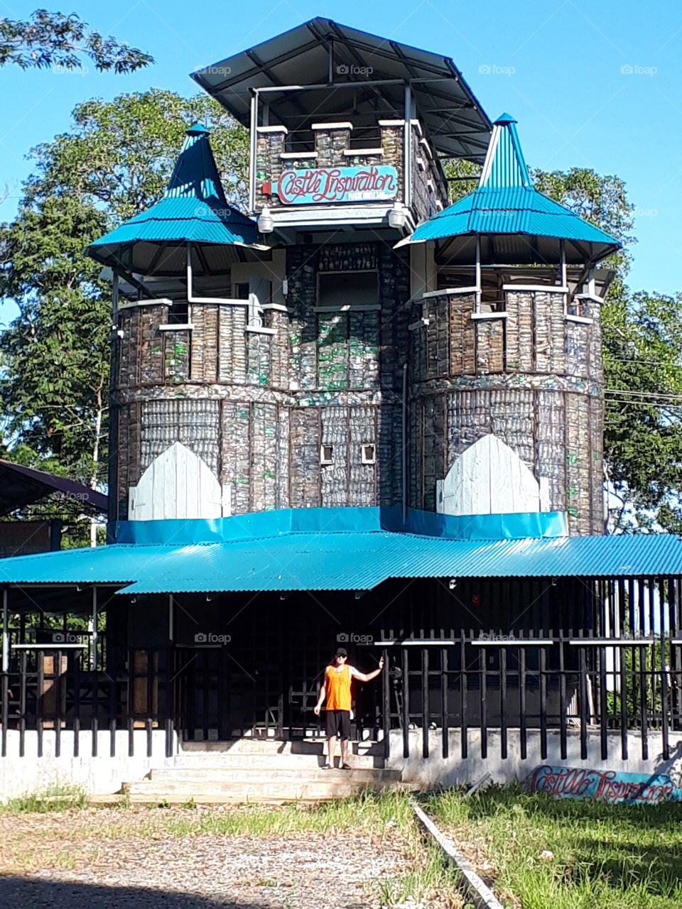 plastic bottle castle