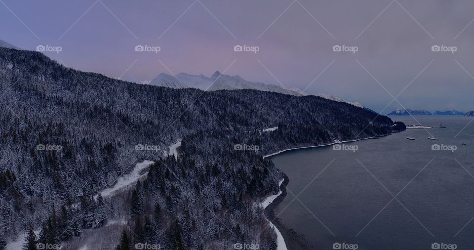 Winter driving in Alaska 