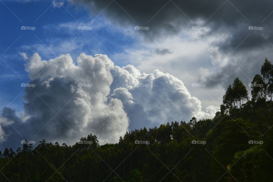 Storm clouds gathering. Storm clouds gathering in Teo, Galicia