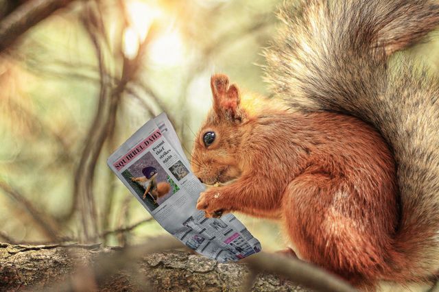 funny animal reading