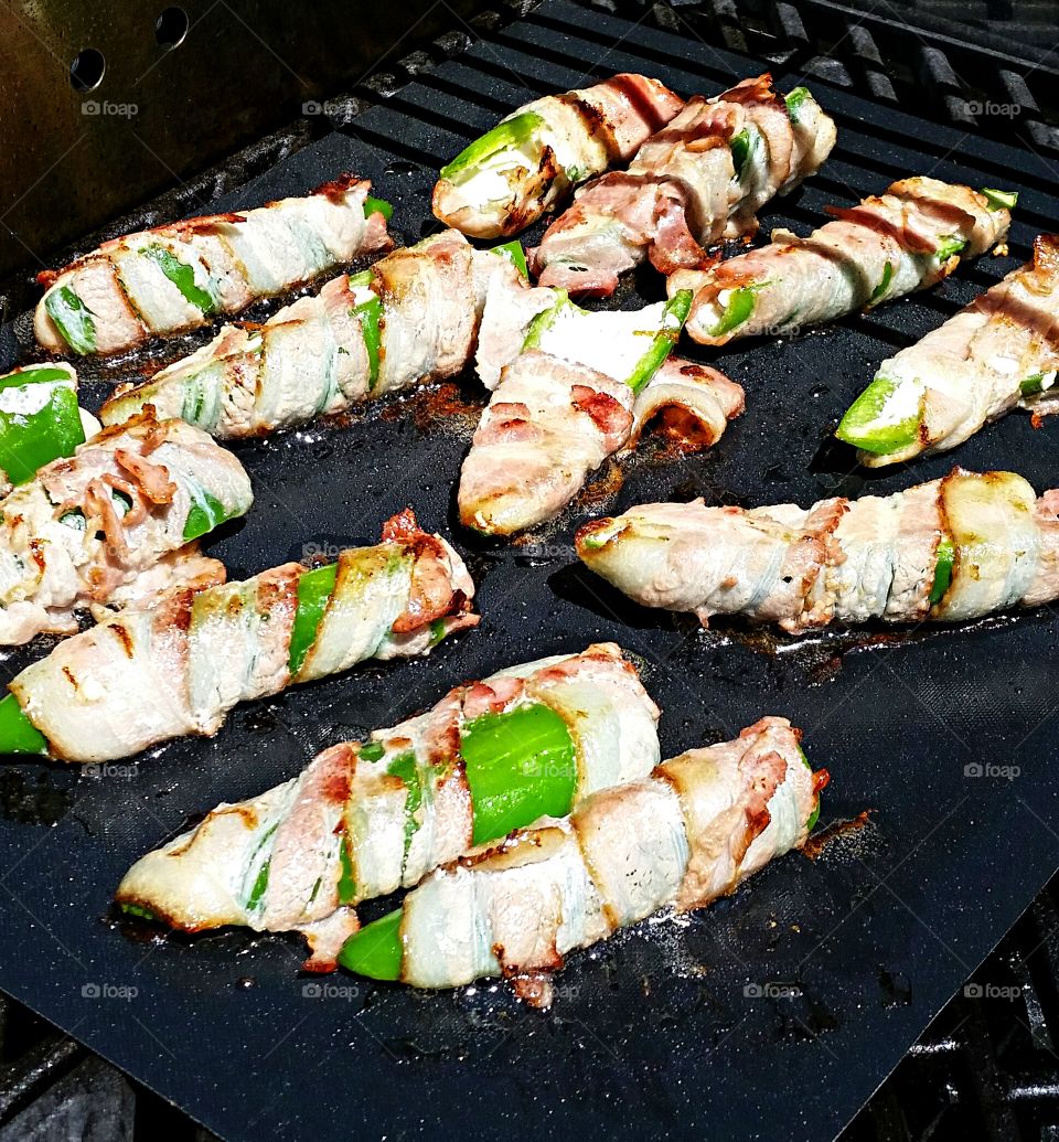 Bacon Wrapped Jalapeño Poppers!